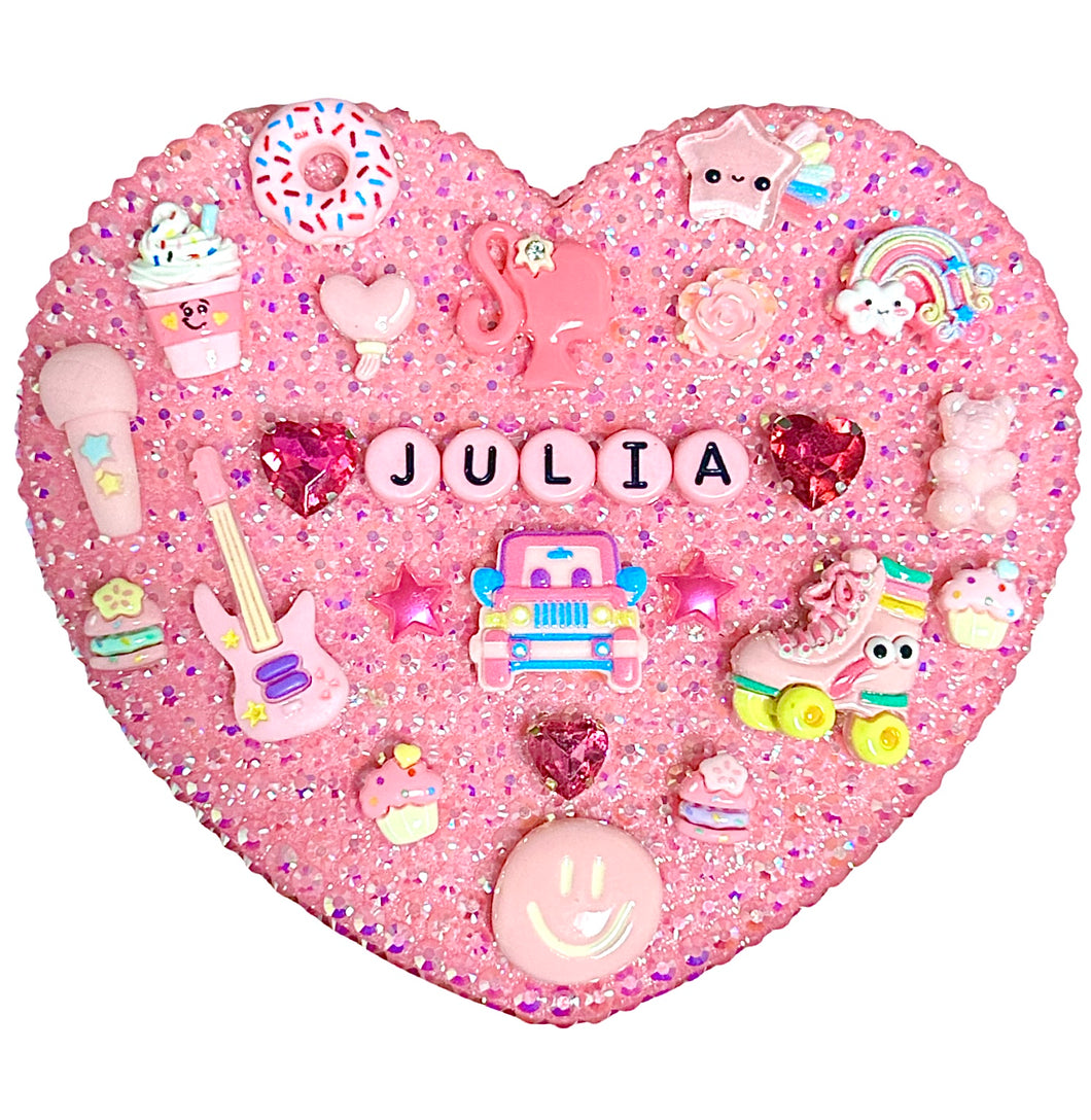 Custom Pink Heart “Favorite Things” Treasure Box