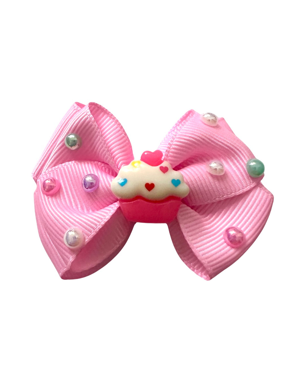 Cupcake & Pearls Bow