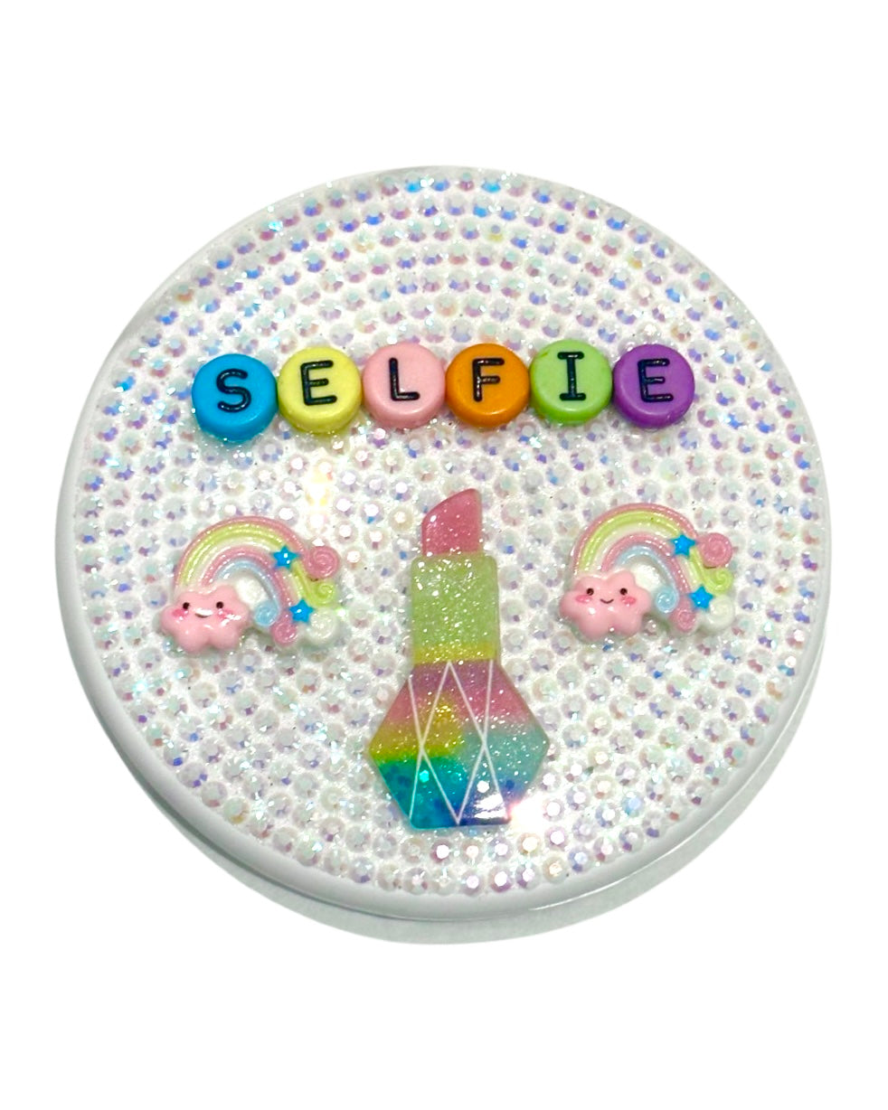 Selfie Crystal Light Up Compact Mirror