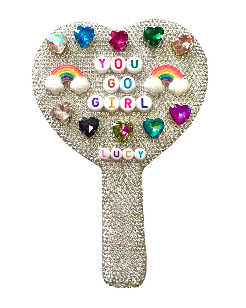 YOU GO GIRL Customized Jeweled Mirror