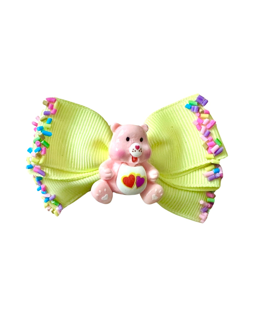 Rainbow Sprinkles Bear Bow