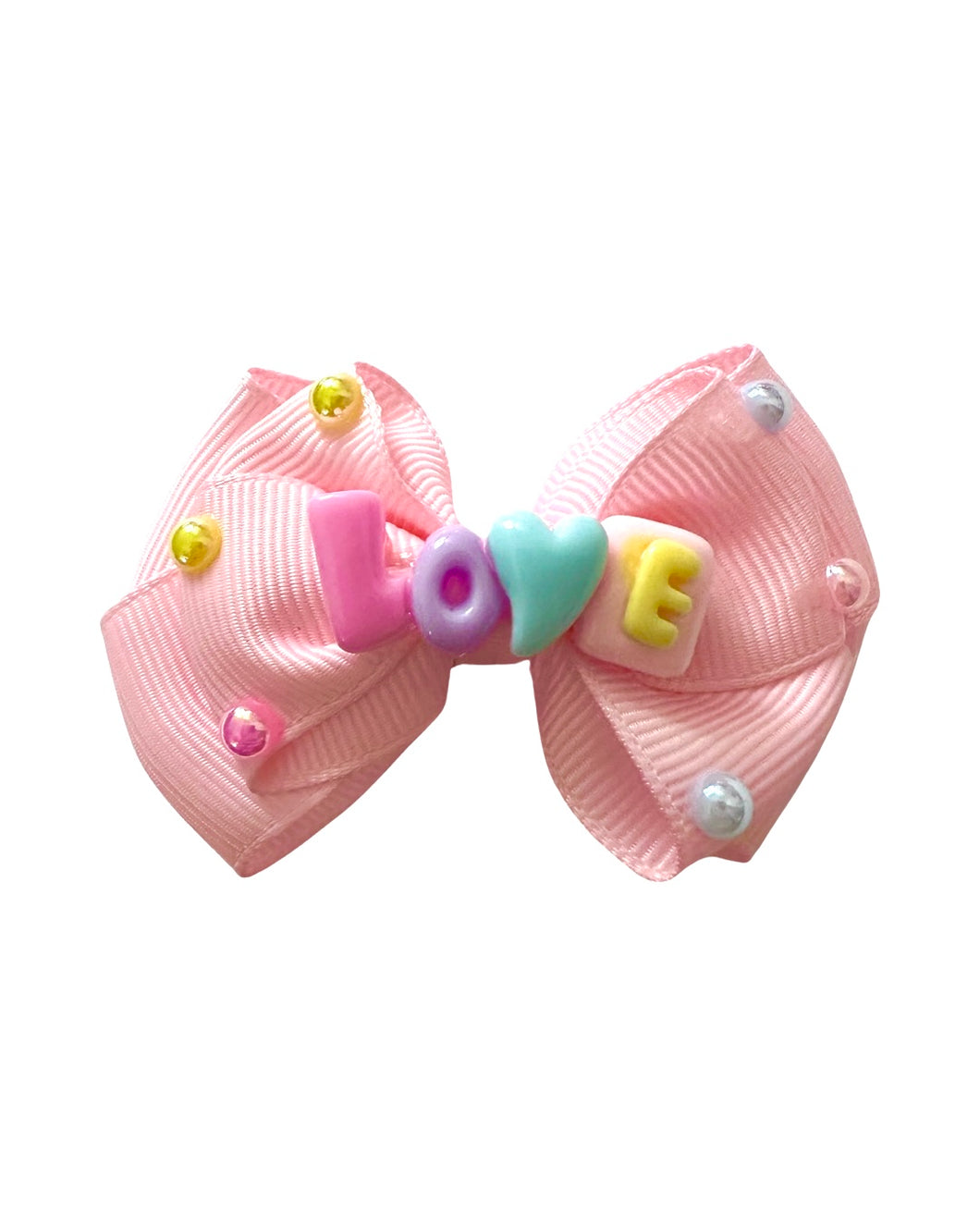 Rainbow Pearl Love Bow