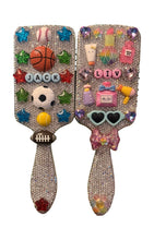 Load image into Gallery viewer, Custom Rhinestone Paddle Brush (One)
