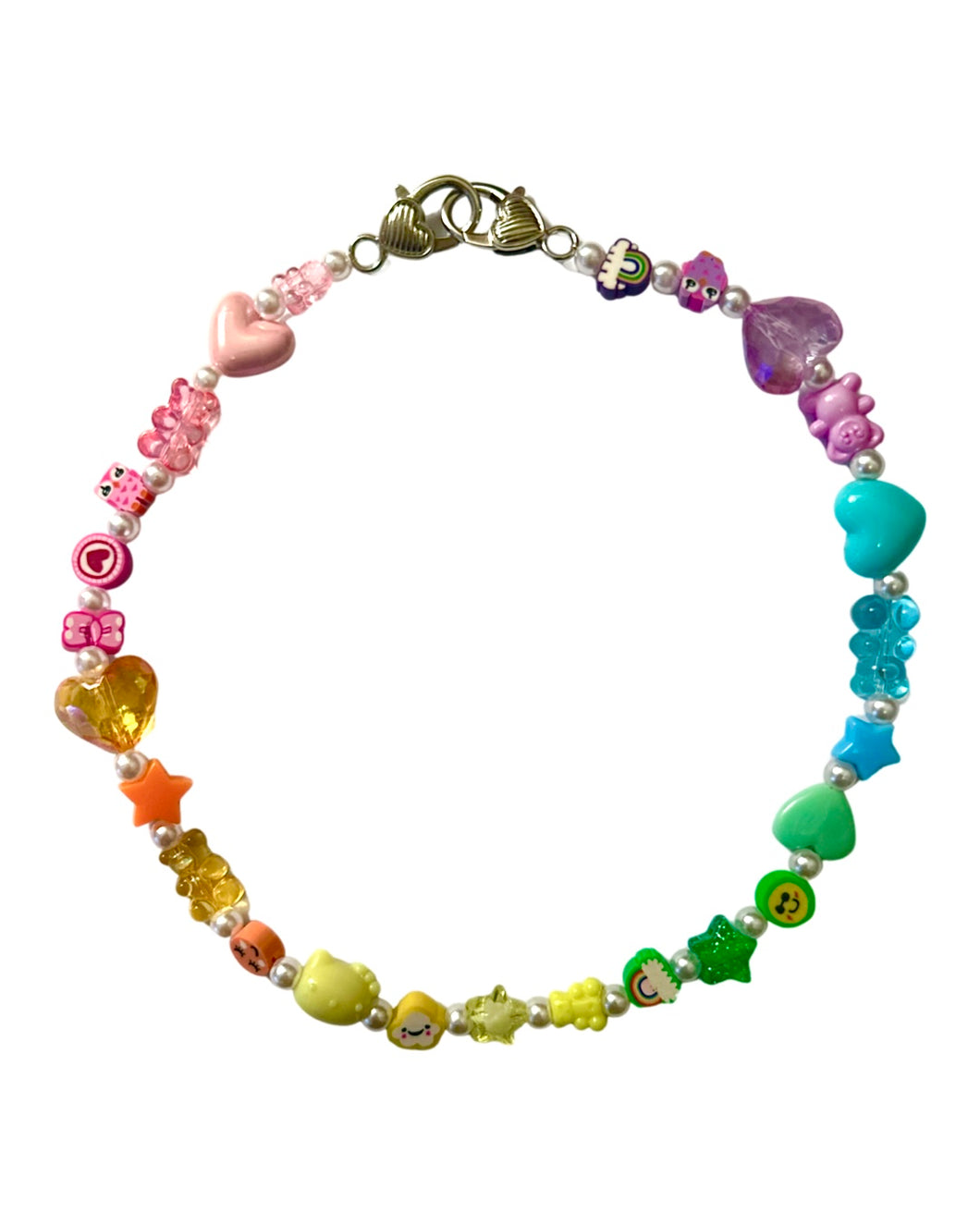 Rainbow Ombré Pearl Necklace