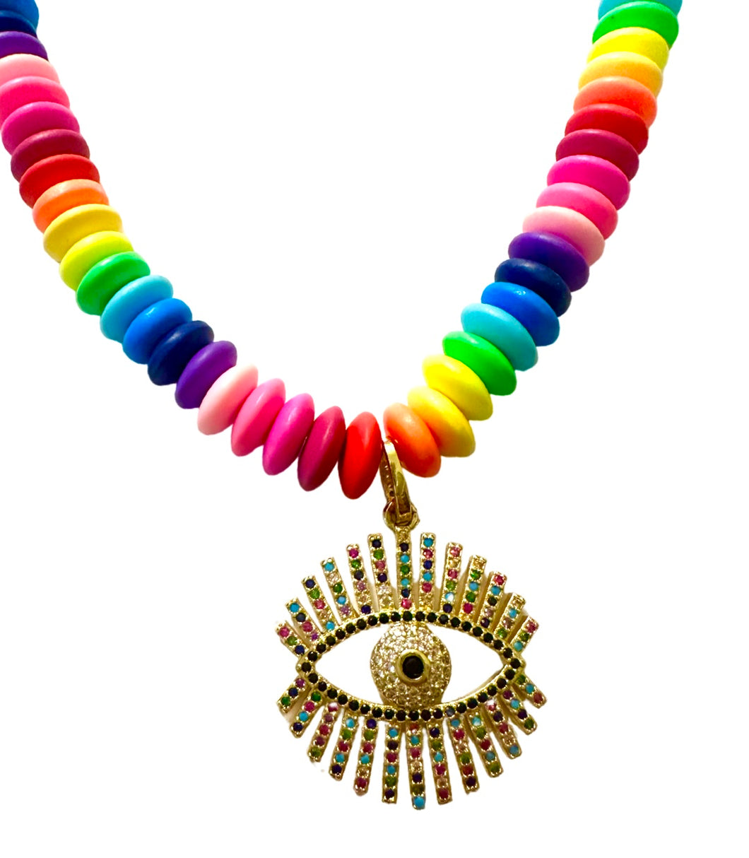 Candy Necklace: Jumbo Rainbow Eye