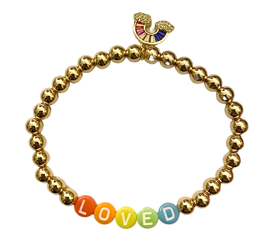 Gold-Filled “Loved” Bracelet