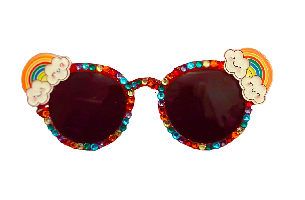 Double Rainbow Rhinestone Sunnies