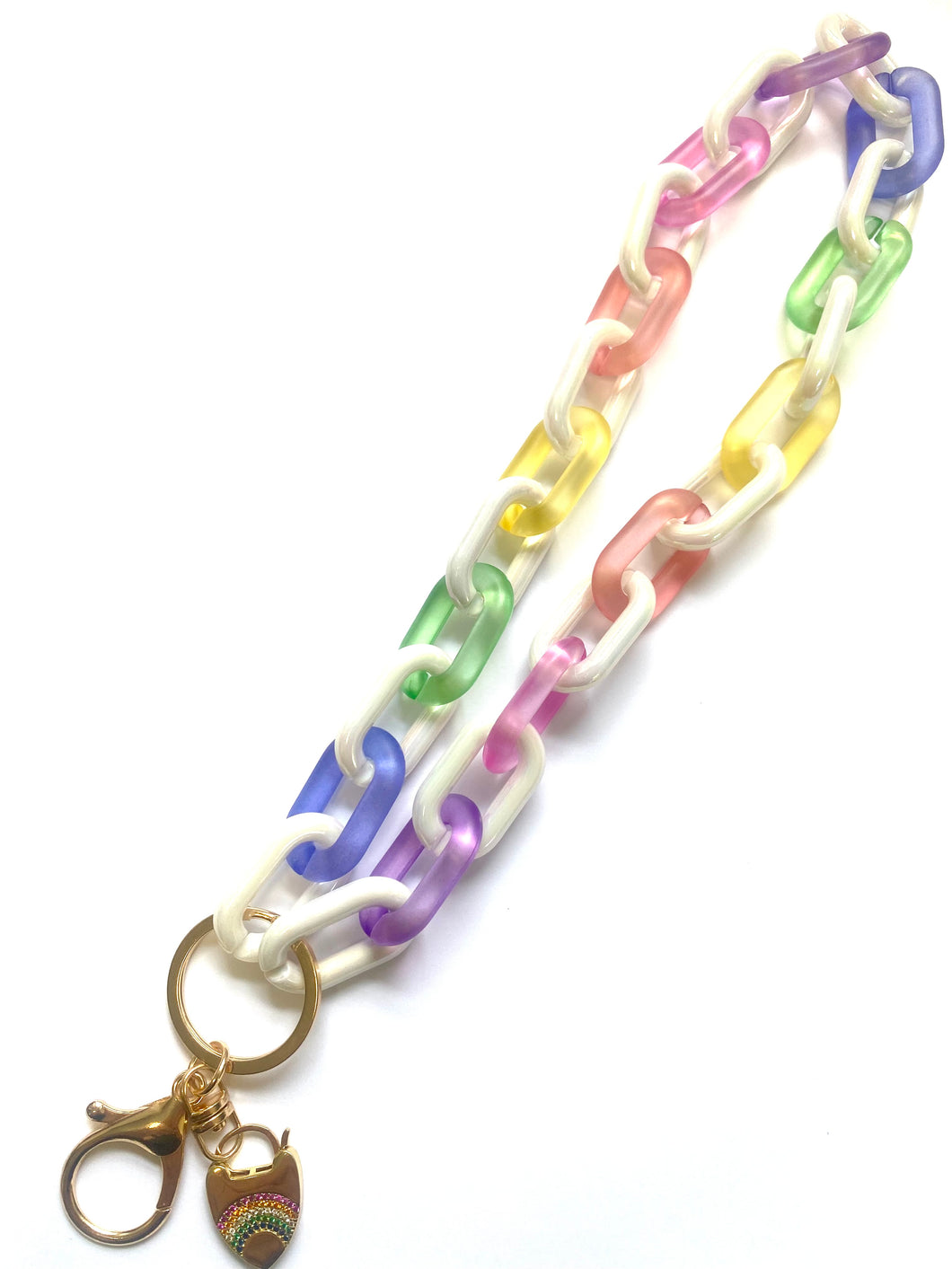 Royal Rainbow Pearl CHARMED Pouchlette (lobster clasp)