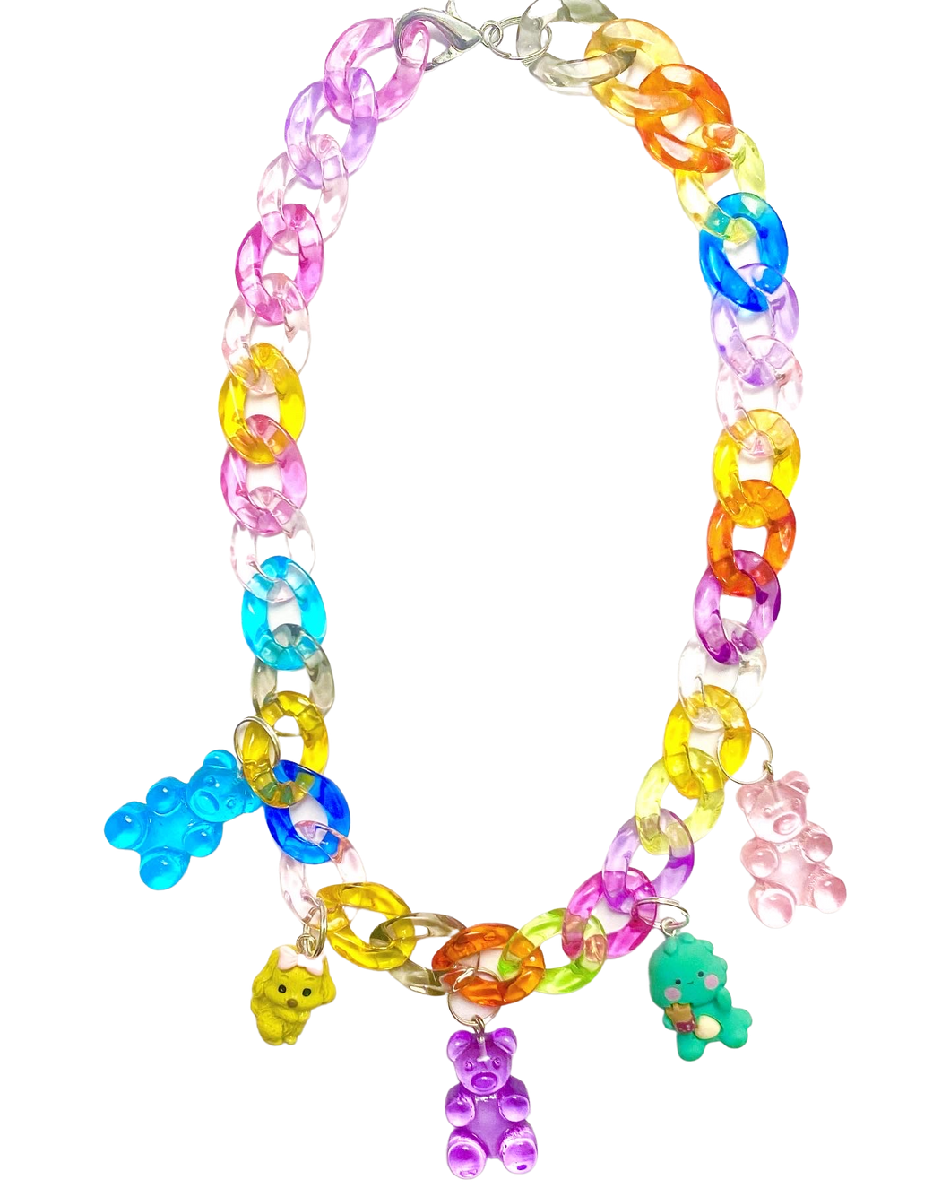 5-Charm Link Necklace