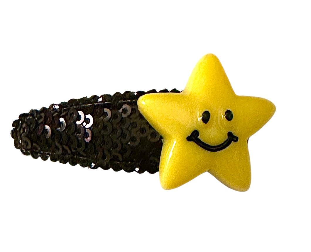 Sequin Smiley Star Cliplette