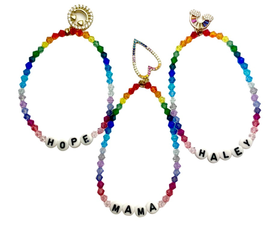 Swarovski Name Bracelet Set