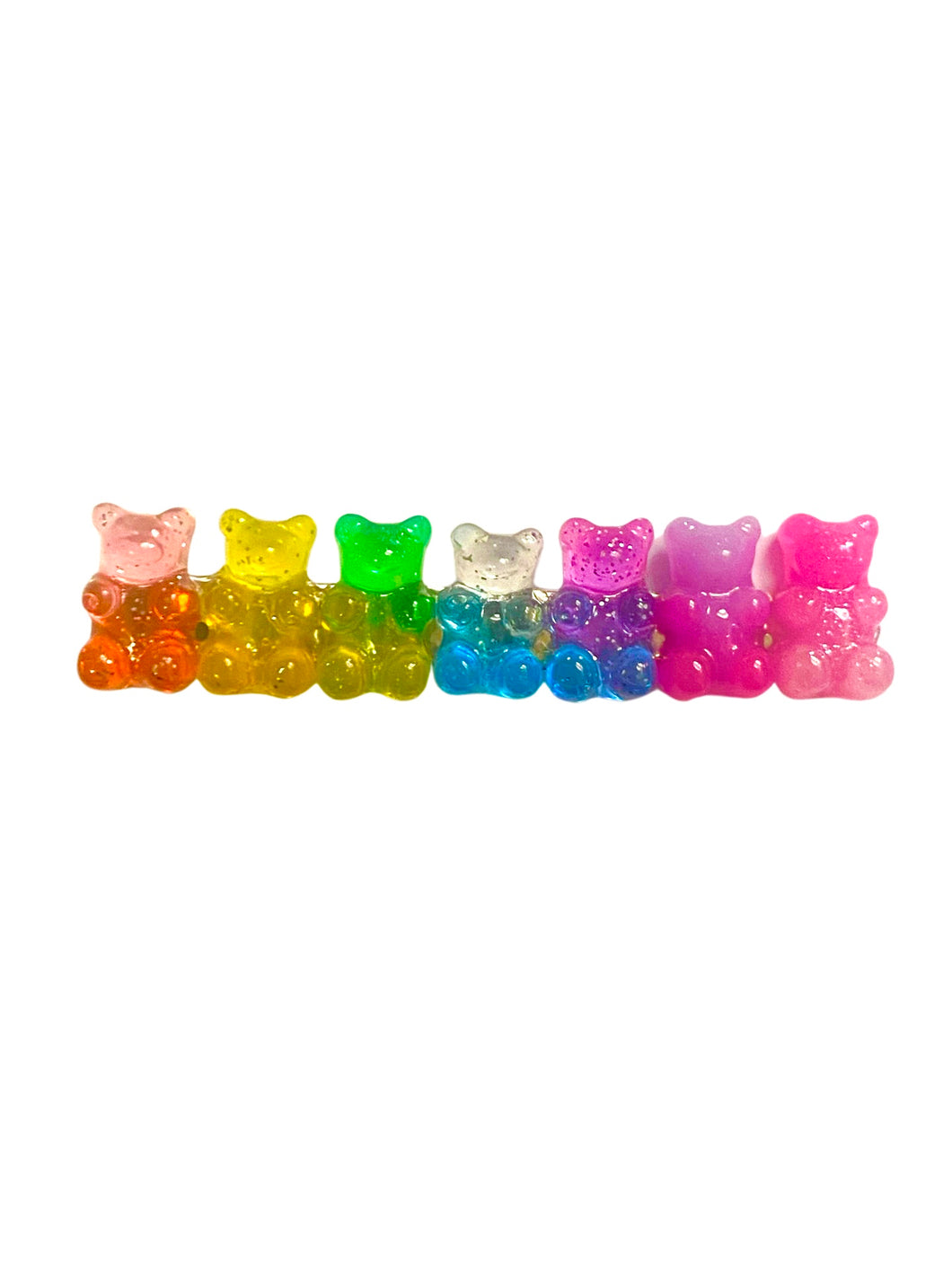 Tie Dye Glitter Gummy Cliplette