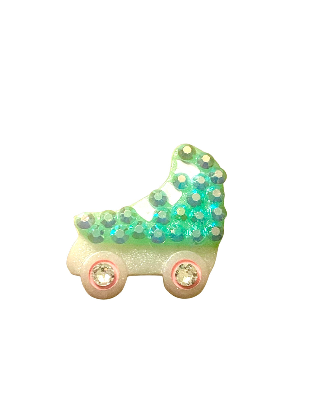 Green Rollerskate Pin